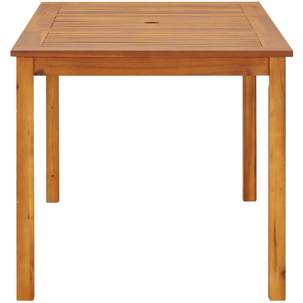 Vidaxl Patio Table 55.1"&quotX31.5"&quotX29.1"" Solid Acacia Wood