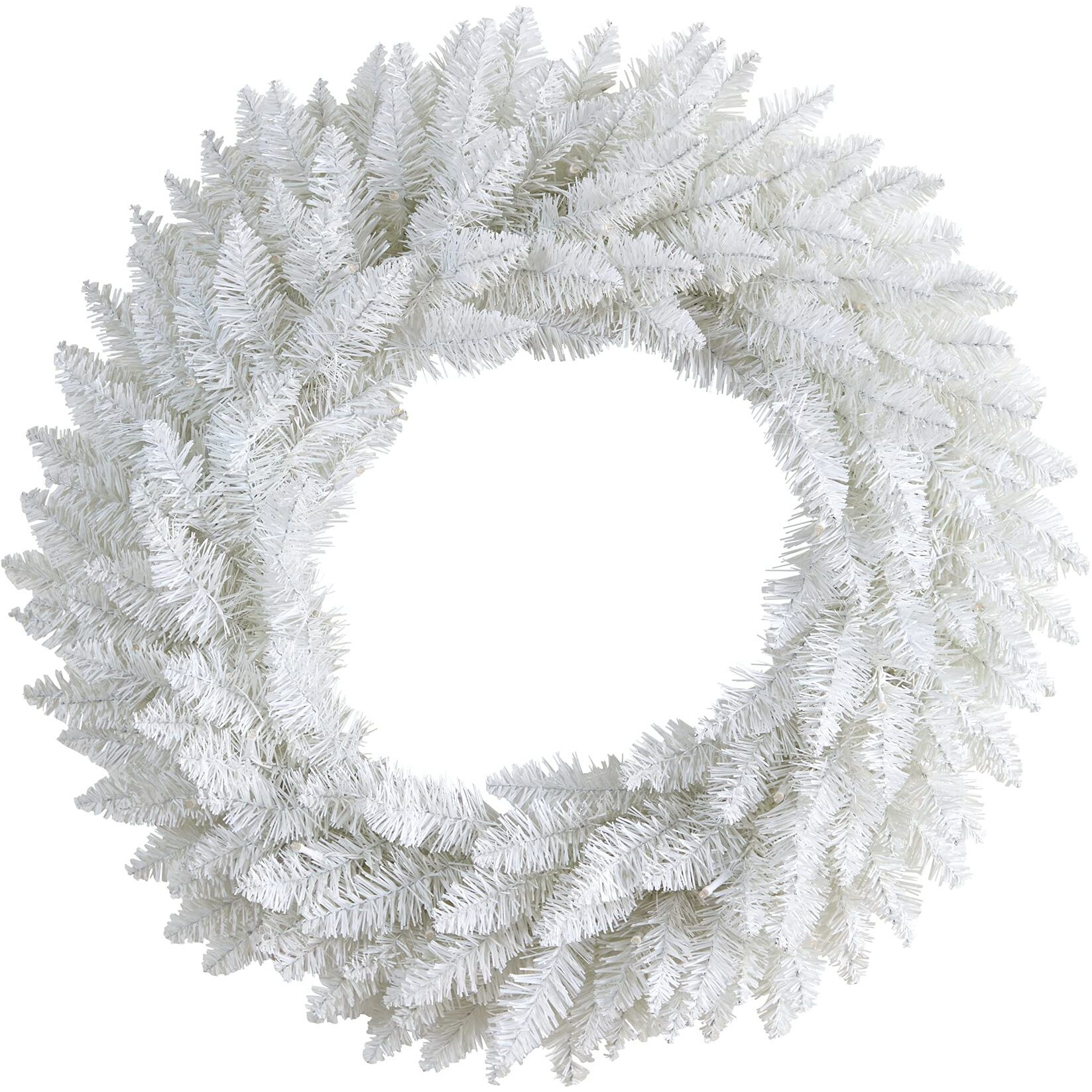 Nearly Natural W1174 24 In Colorado Spruce Artificial Christmas Wreath With 179 Bendable Branches & 35 Warm Led Lights
