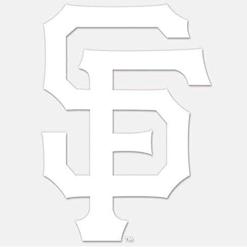 San Francisco Giants Decal 8X8 Die Cut White