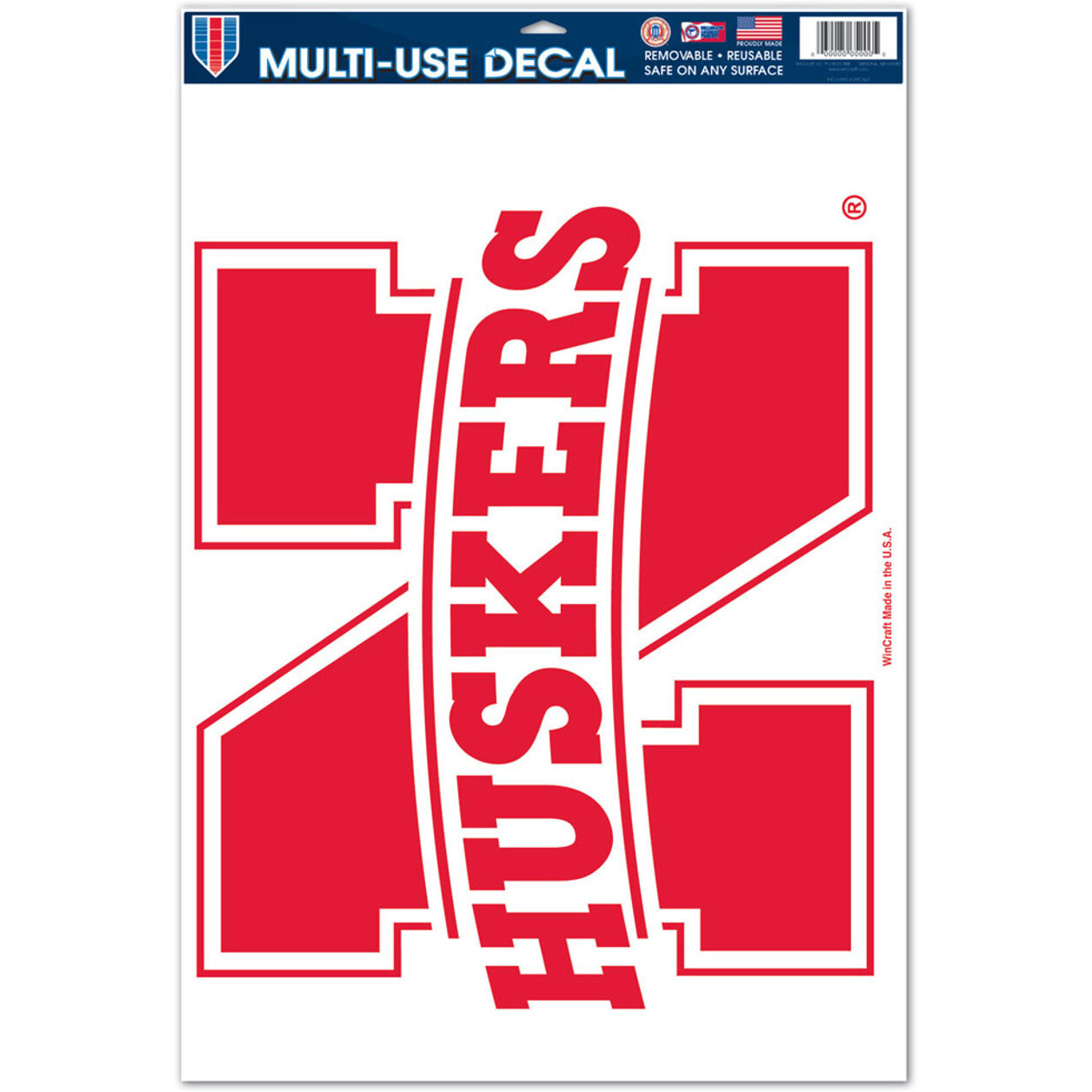 Nebraska Cornhuskers Decal 11X17 Ultra Large Logo