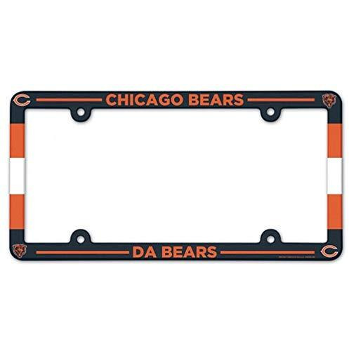 Chicago Bears License Plate Frame Plastic Full Color Style