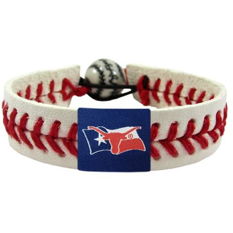 Texas Longhorns Bracelet Classic Baseball Texas Flag Co