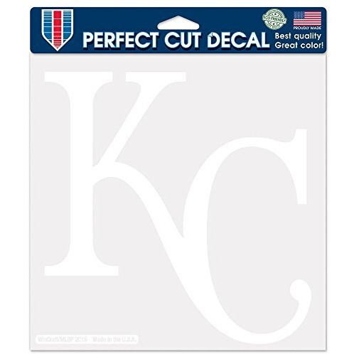 Kansas City Royals Decal 8X8 Die Cut White