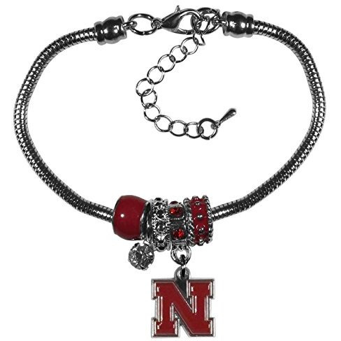 Nebraska Cornhuskers Bracelet Euro Bead Style