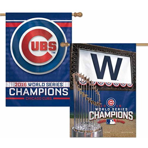 Chicago Cubs Banner 28X40 Vertical 2 Sided 2016 World Series Champs Design Co