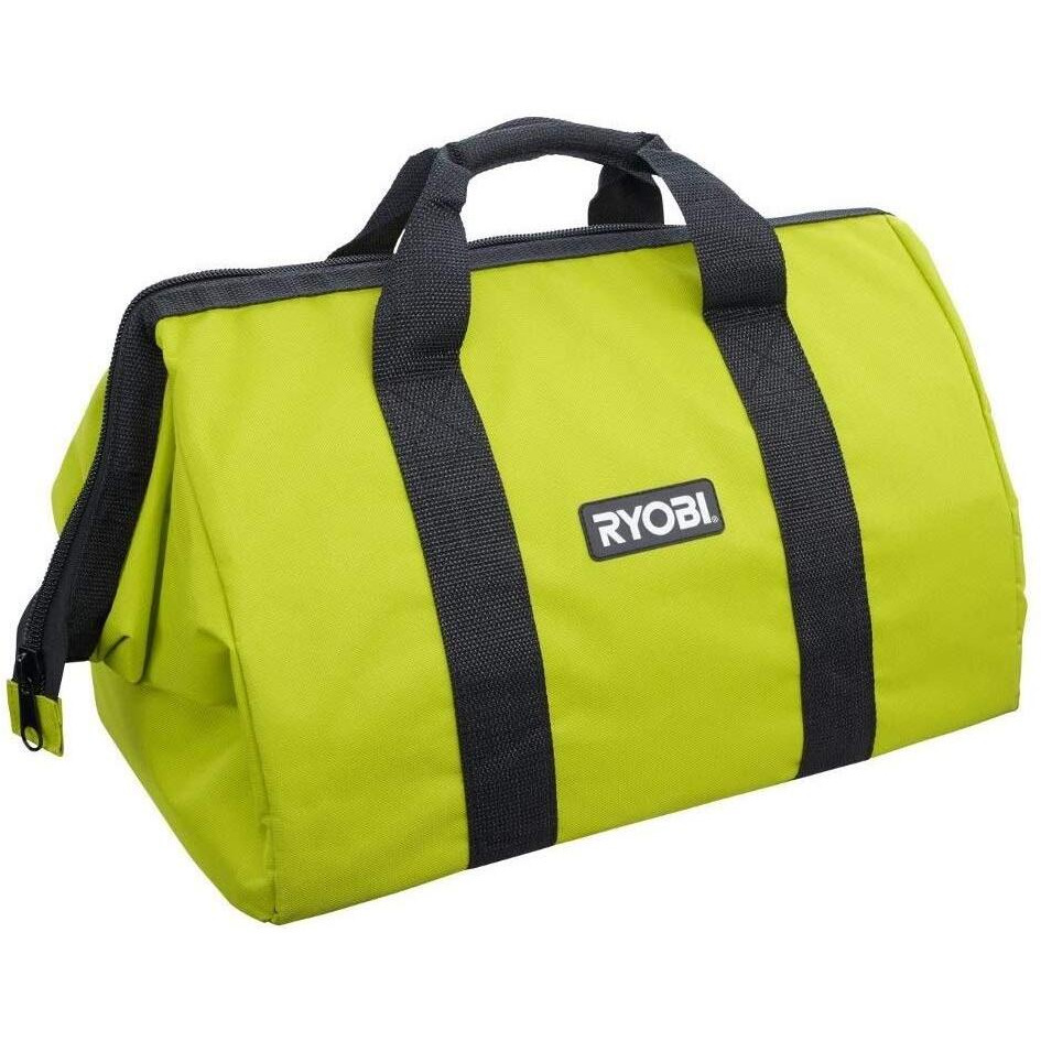 4 Set - New Ryobi 18"" X 12"" X 12"" Contractors Heavy Duty Green Tool Bag