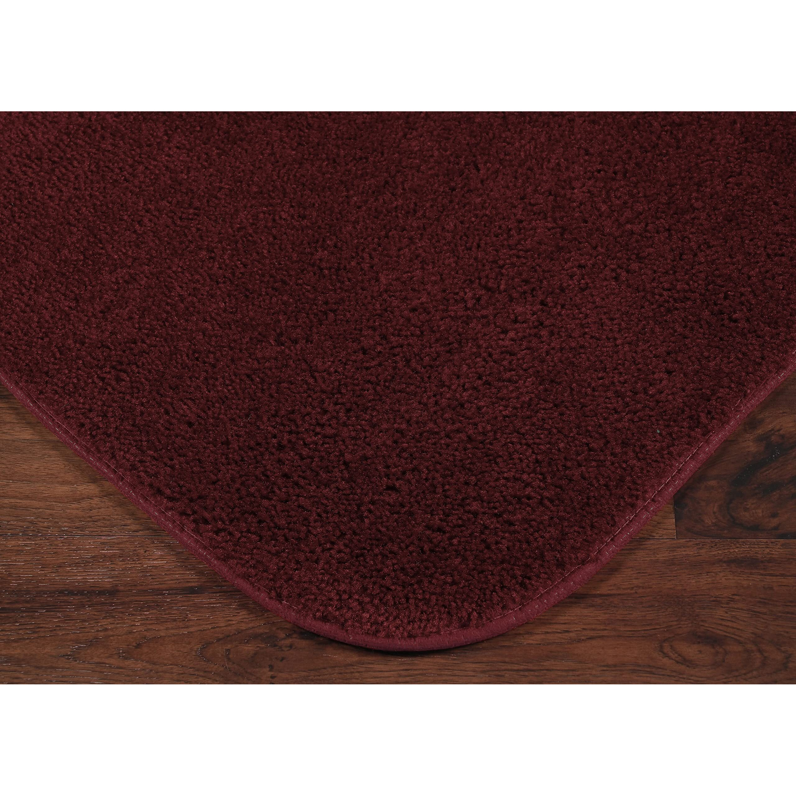 Garland Rug Traditional Bath Rug Set, 4-Piece, Chili Pepper Red