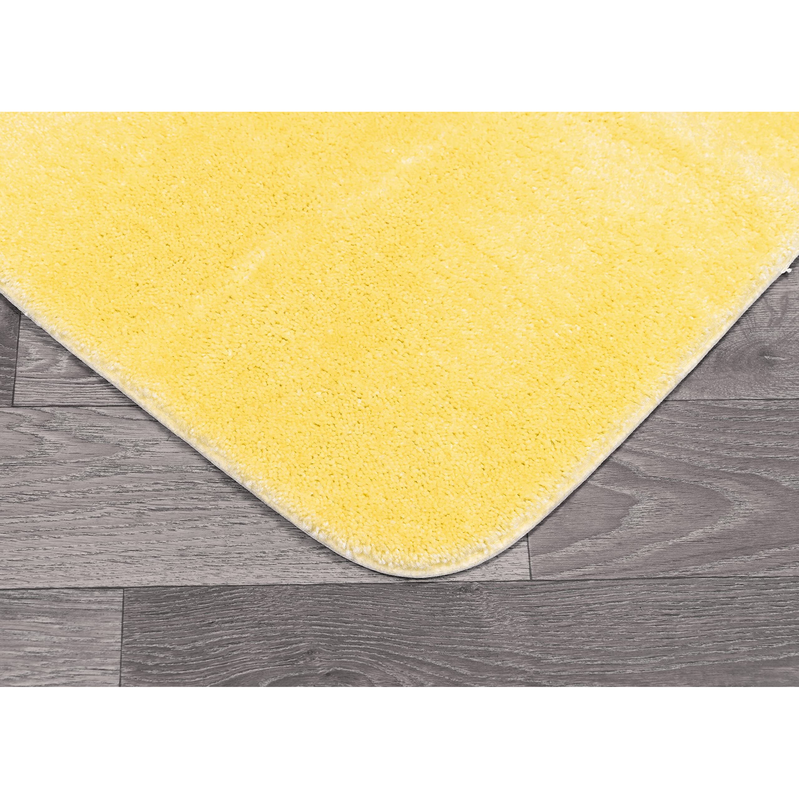 Garland Rug Traditional Bath Rug, 2-Piece Set, Rubber Ducky Yellow
