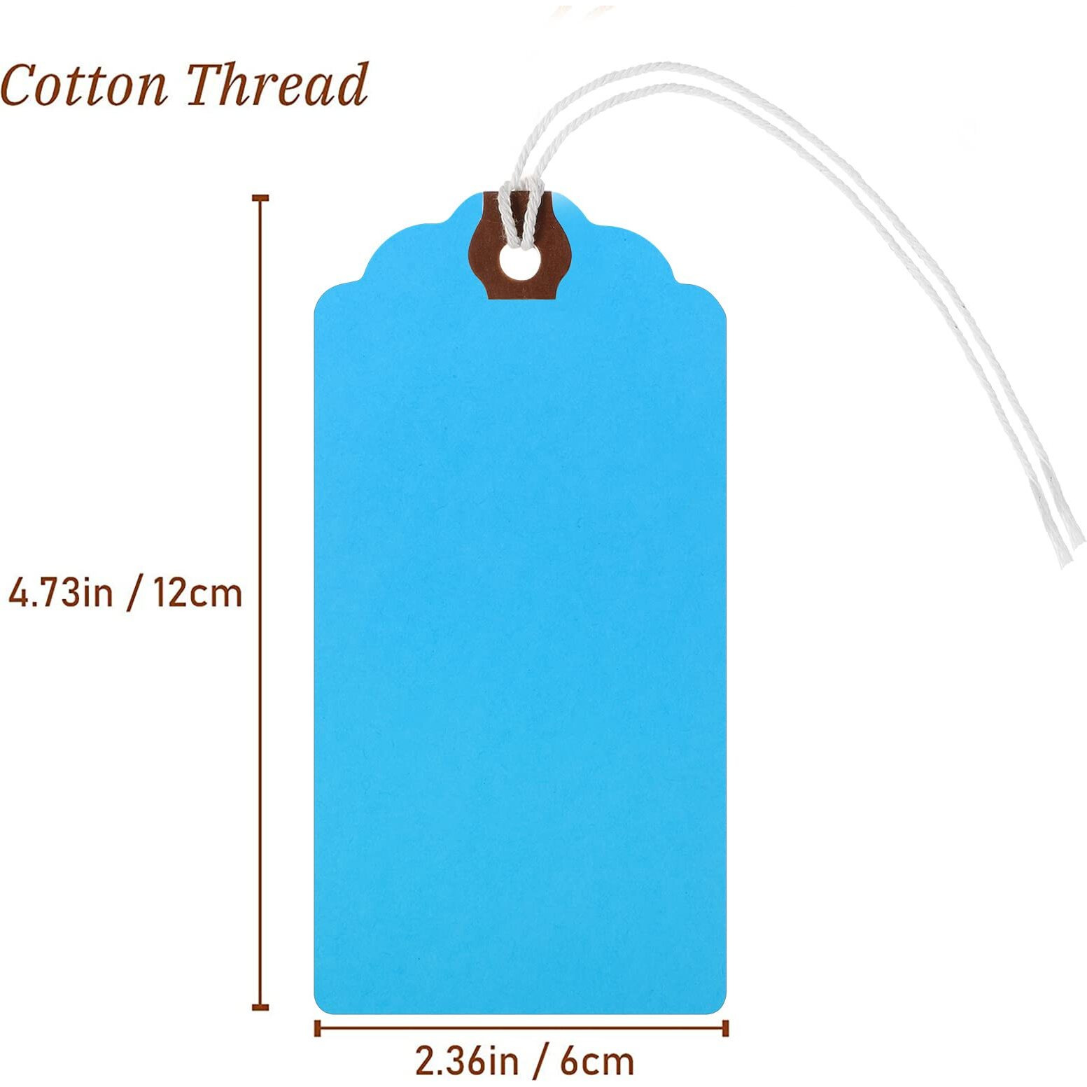 4 3/4-In X 2 3/8-In Manila Tags Shipping Tags With String Attached Inventory Tags Luggage Paper Tag Present Tags Cardboard Tags With String Hang Label Tags With Reinforced Hole (Rainbow Colors)