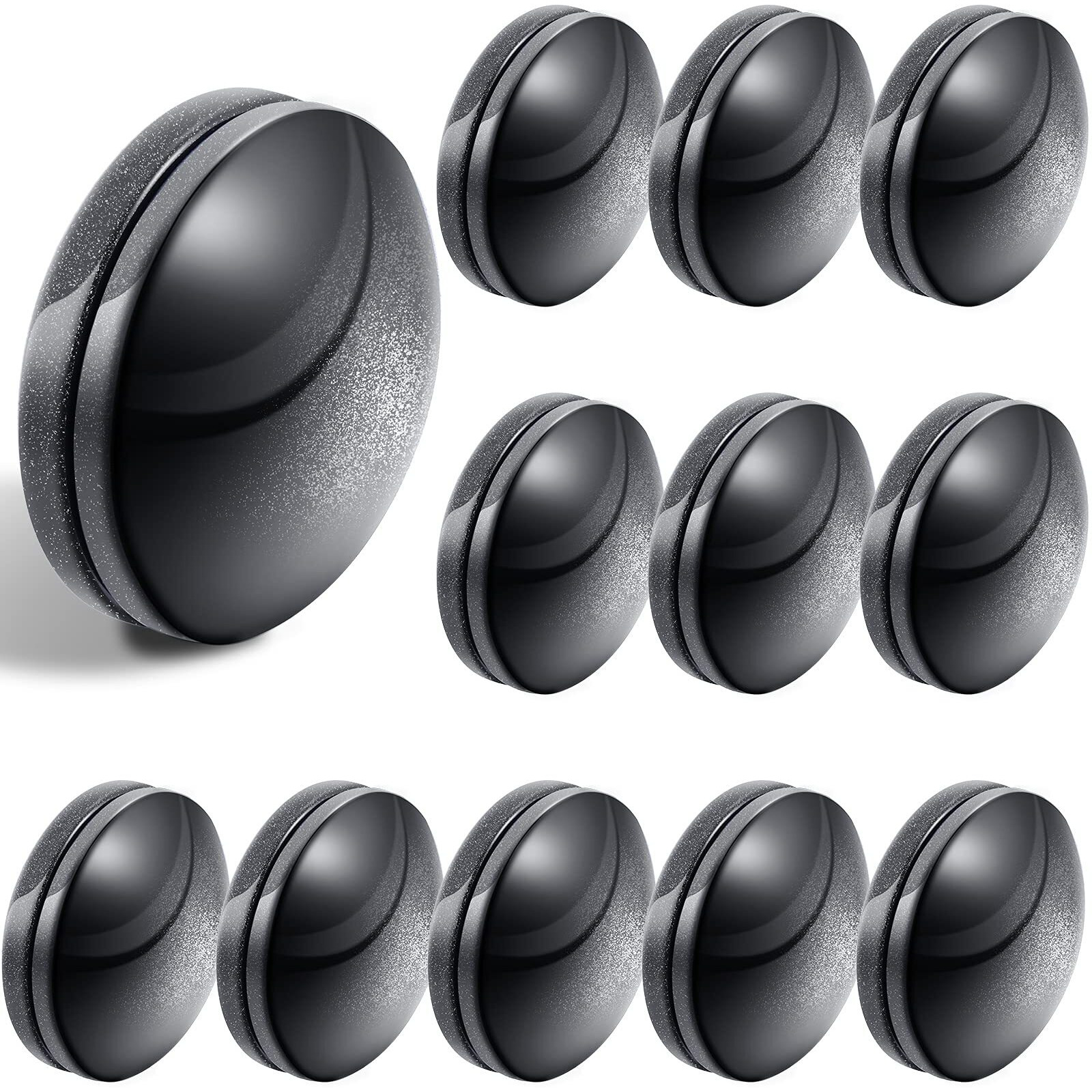 Magnetic Curtain Weights Outdoor Curtains Magnets Drapery Weights Magnet Window Tablecloth Curtain Pendant Weights For Shower Curtain Liner To Stop From Being Blowing (Black, 12 Sets)