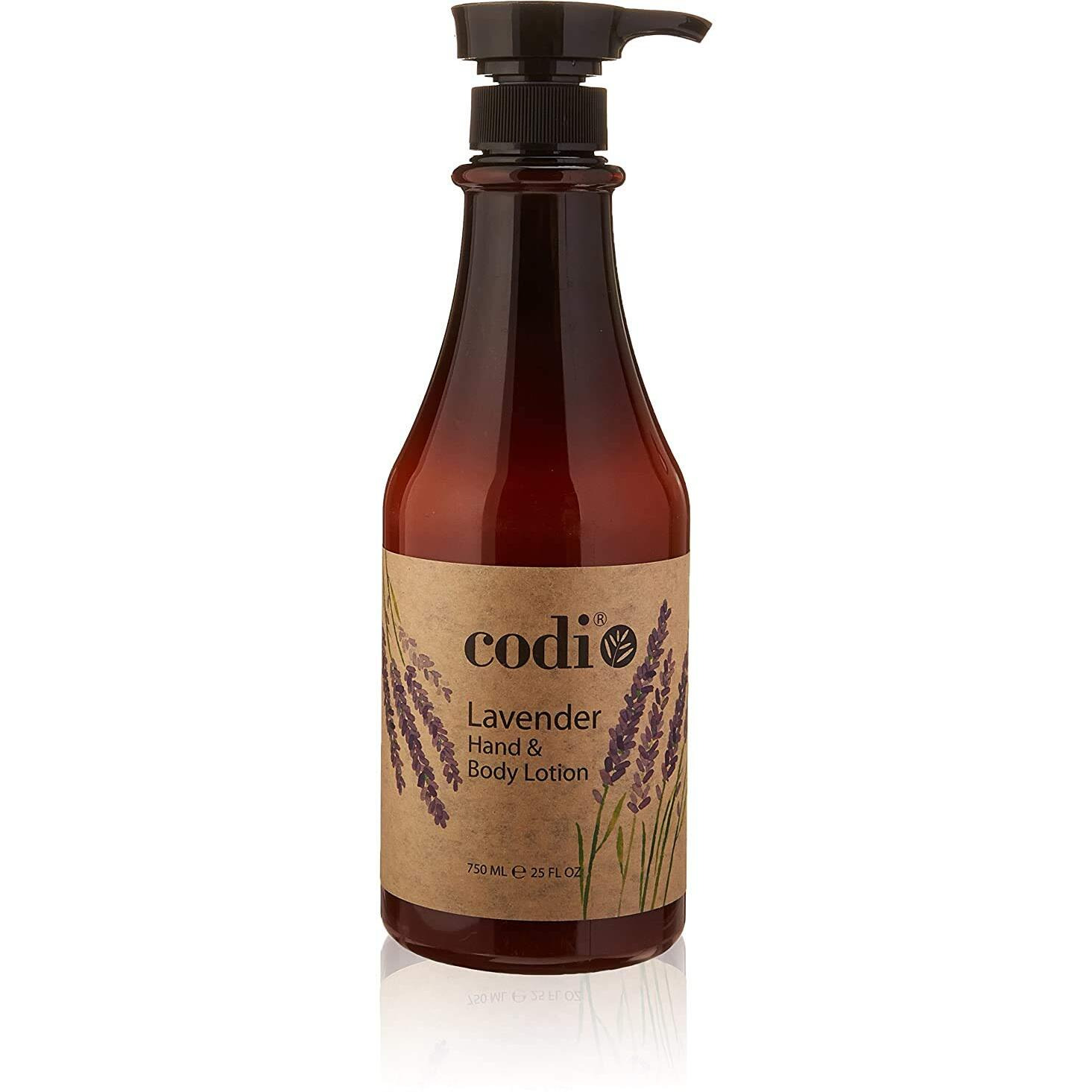 Codi Lavender Lotion - Lavender Body And Hand Lotion For Women And Men - Lavender Body Lotion With True English Lavender Scent - Less Greasy And Quick Absorbent - 1 750Ml Bottle And 2 100Ml Tubes
