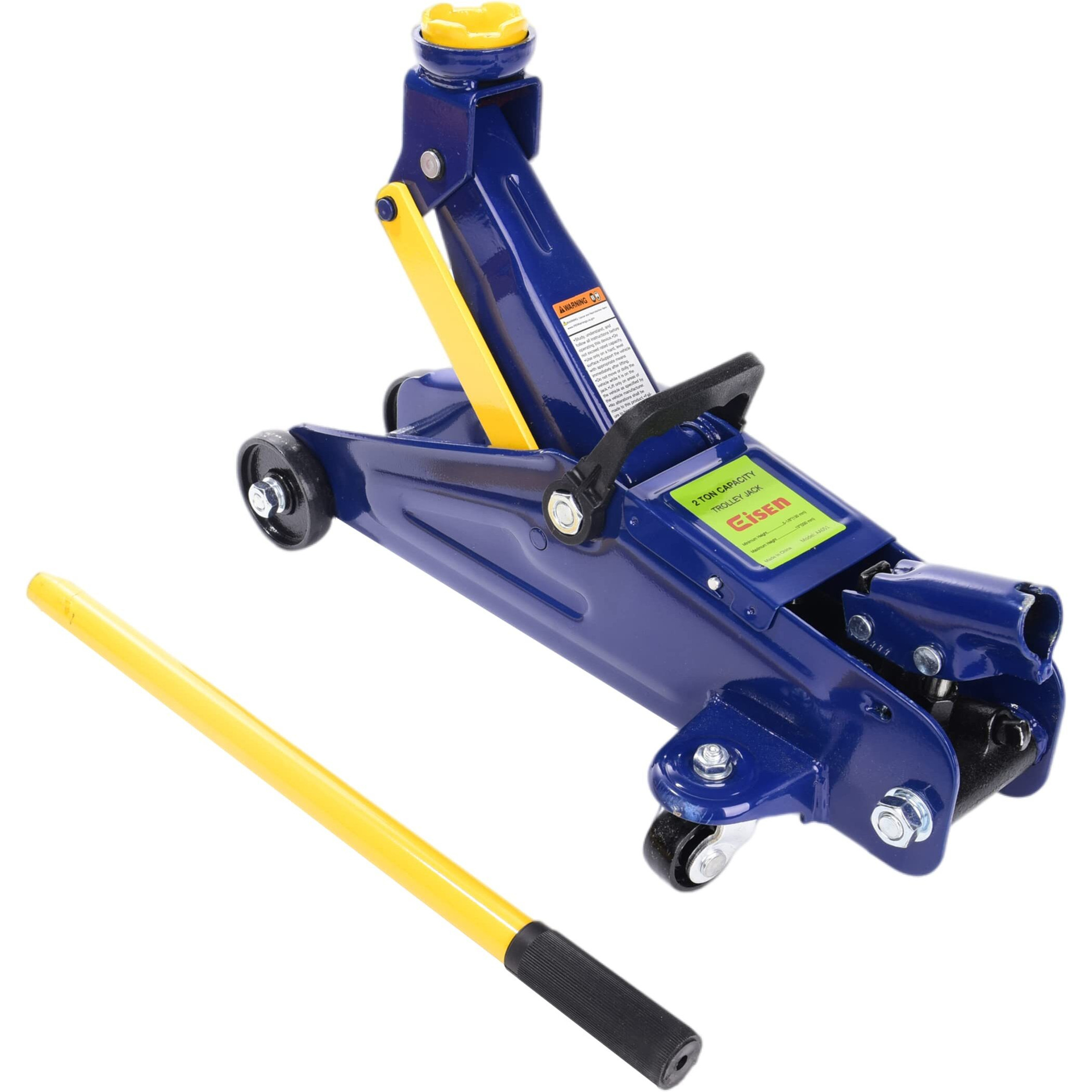 Floor Jack,2 Ton Heavy Duty Car Jack,Lifting Range 5-1/8"" To 13"",Hydraulic Low Profile Trolley Service Floor Jack,4,000 Lb Capacity,Blue(Aa051)