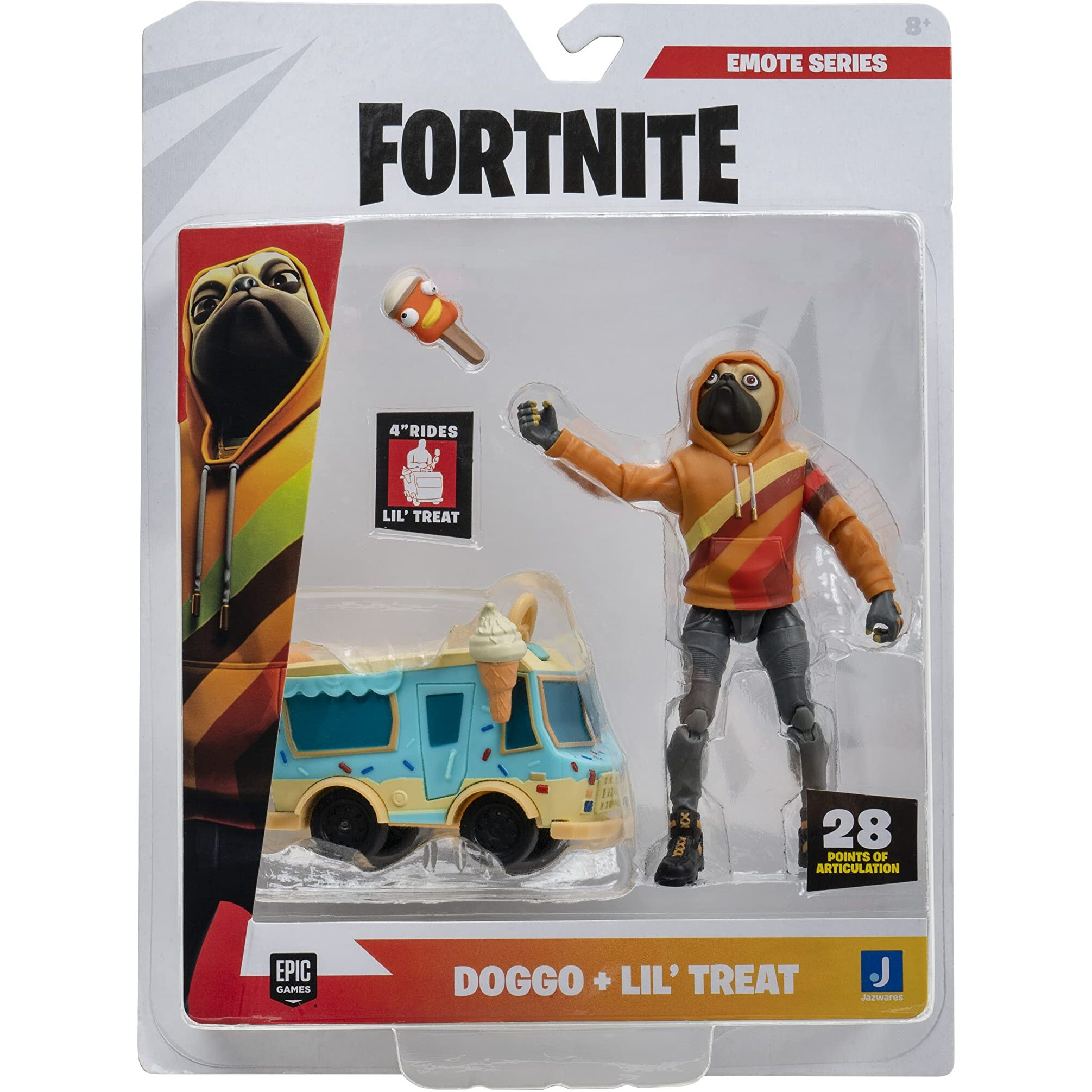 Fortnite Doggo (Emote Series) - 4-Inch Articulated Figure With Lil