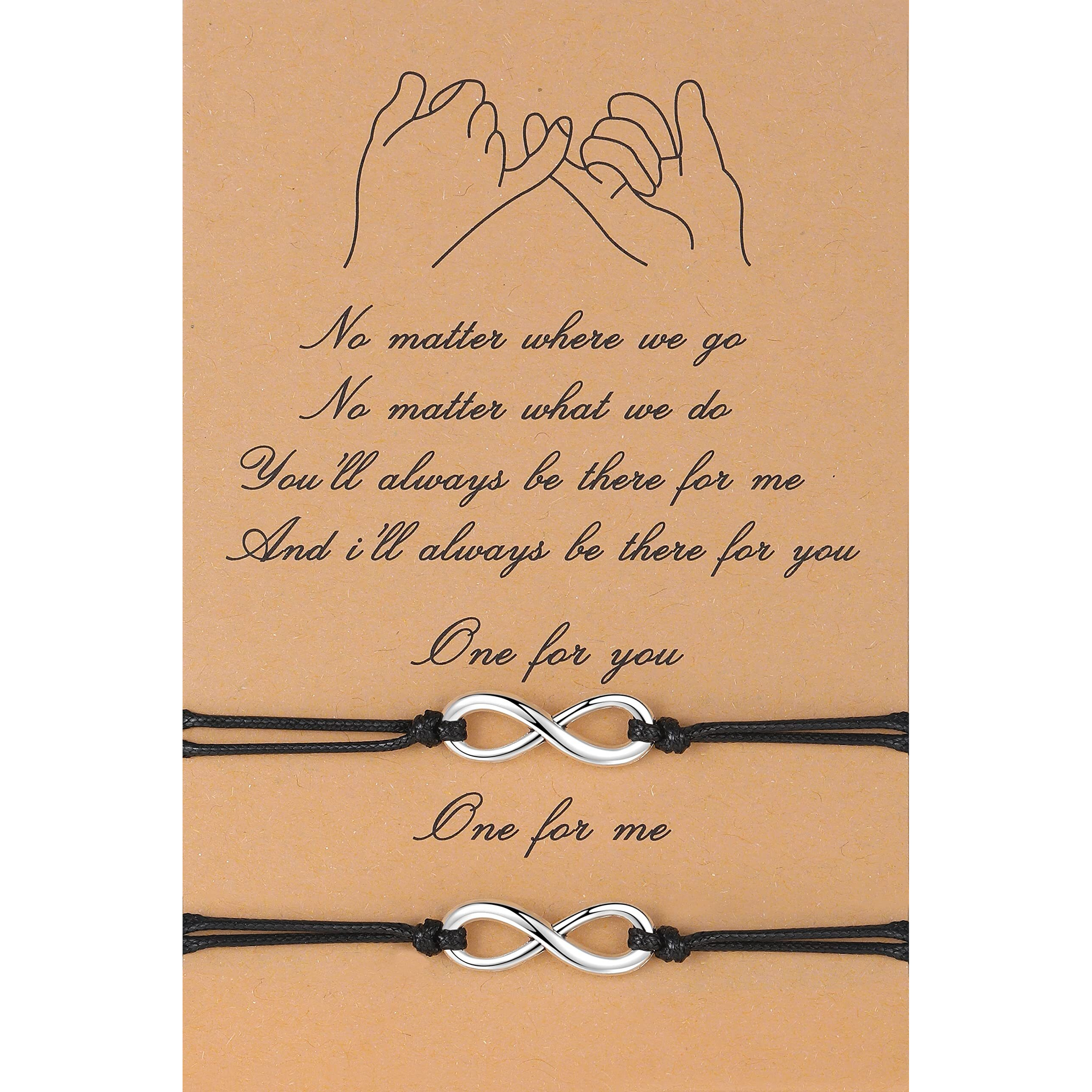 Morniface Bestie Infinity Bracelets