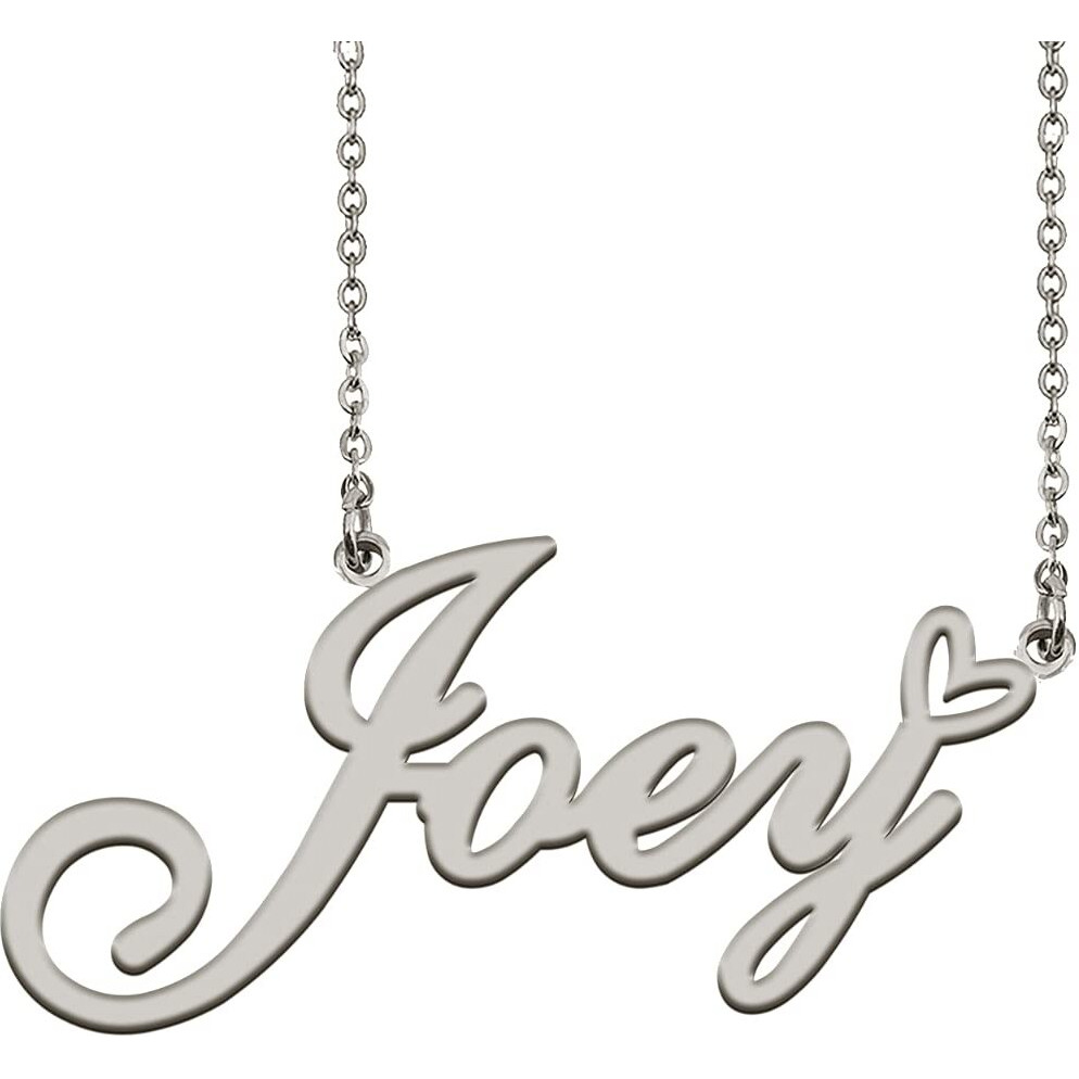 Heart Name Necklace For Women Silver Joey Ideal