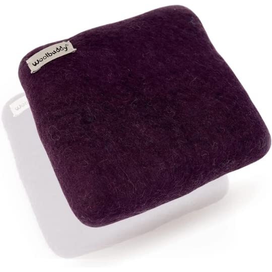 Woolbuddy Needle Felting Pad, Needle Felting Mat, Needle Felting Supplies, Foam Pad Alternative, Wool Felting Mat, Made Of Felting Wool, For Needle Felting, 6Inx6Inx1.5In (Purple)