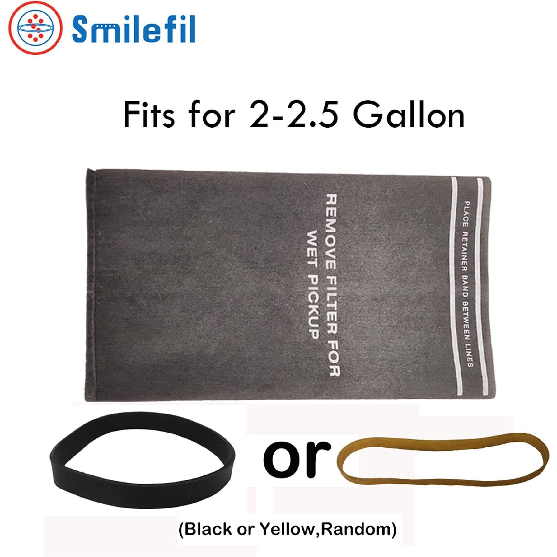 S Smilefil 9-38737 Dust Cloth Filter Bag For Most Craftsman 2 To 2.5 Gallon Shop Vacuums And Powerhead Bucket Vac (3 Shop Vacuum Bags With 1 Retaining Band)