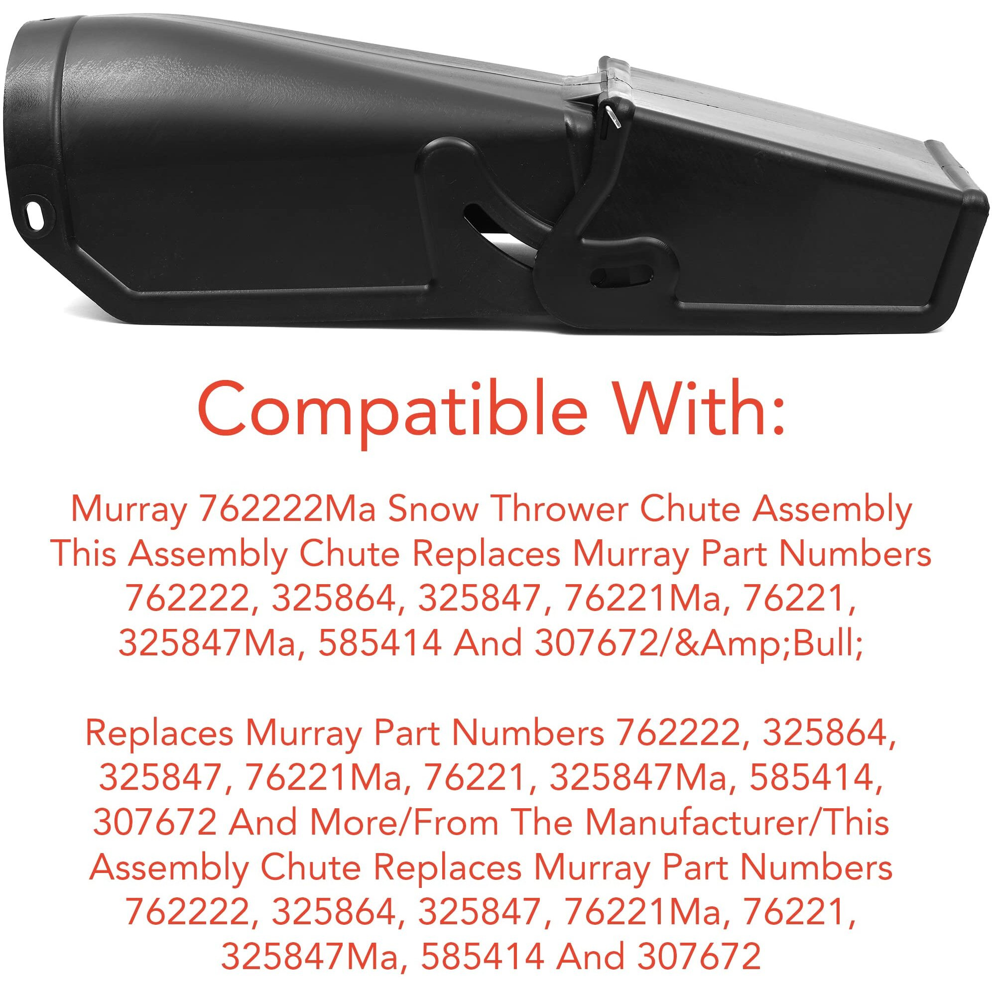 Replacement 762222Ma Chute Assembly For Craftsman Snow Throwers - Replaces Murray And Craftsman 325847Ma, Mt325847Ma, Mt325847, And More - Compatible With Murray And Craftsman Snow Throwers