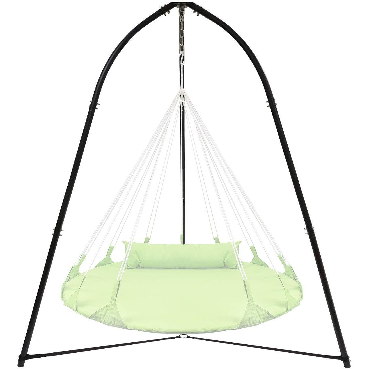 Sorbus Tripod Hanging Chair Stand- Heavy Duty Steel Sensory Swing Stand- Weather & Rust Resistant- Adjustable Portable Hammock Chair Stand 330Lbs For Tree,Lounger,Saucer,Air Porch,Indoor/Outdoor,Patio