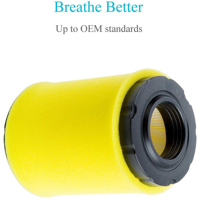Hoodell 796031 Air Filter With Tune Up Kit, Compatible With Briggs And Stratton 591334 492932 696854, John Deere D100 D110 D125 D130, Husqvarna Yth22V46, Lawn Mower Oil Filter