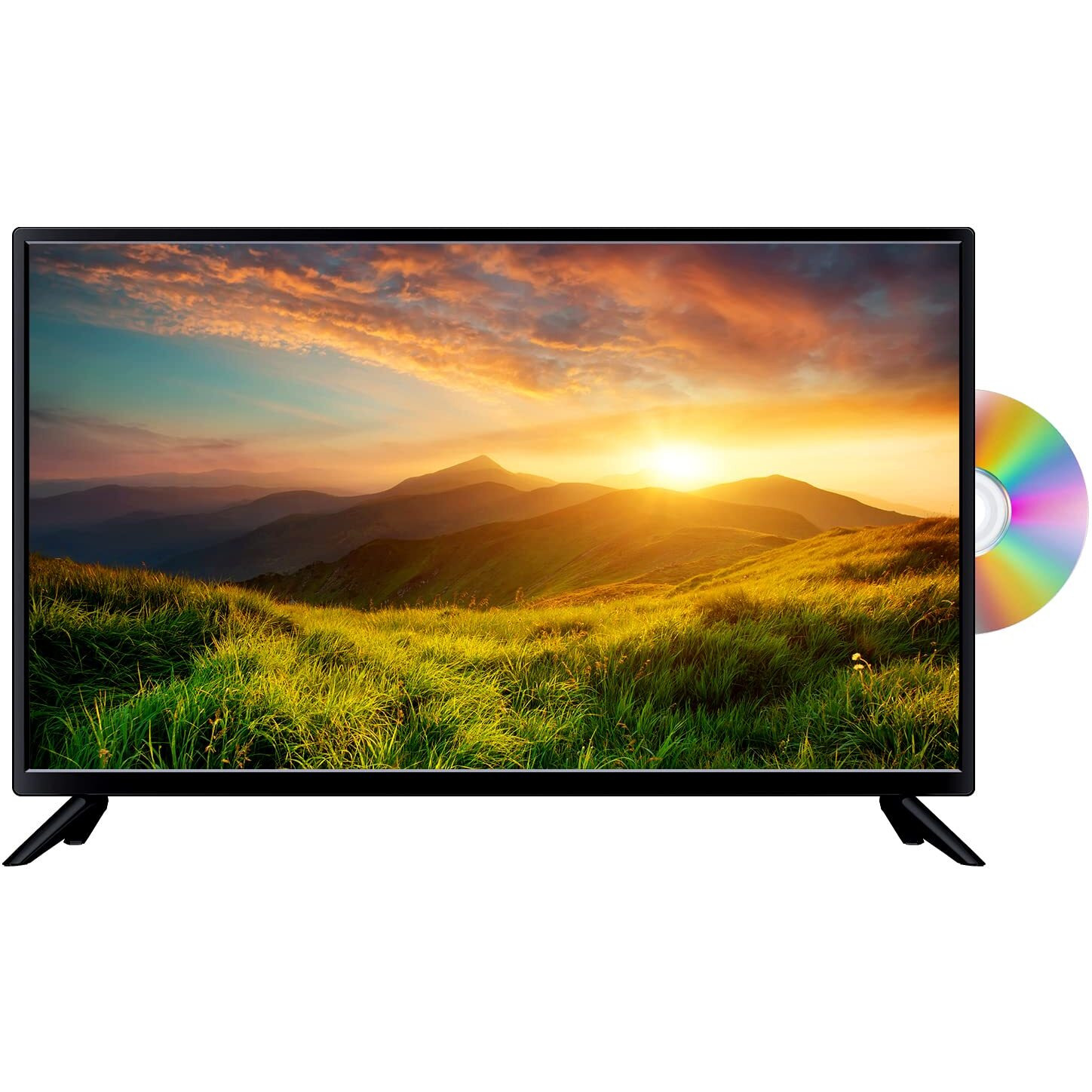 Atyme 320Am5Dvd, 32-Inch Class, 60Hz, 720P Hd Led Tv Flat Dvd Combo Tv,1*Usb,2* Hdmi,1*Vga, Build-In Dvd Player Dual Channel 8W Speakers Monitor Television