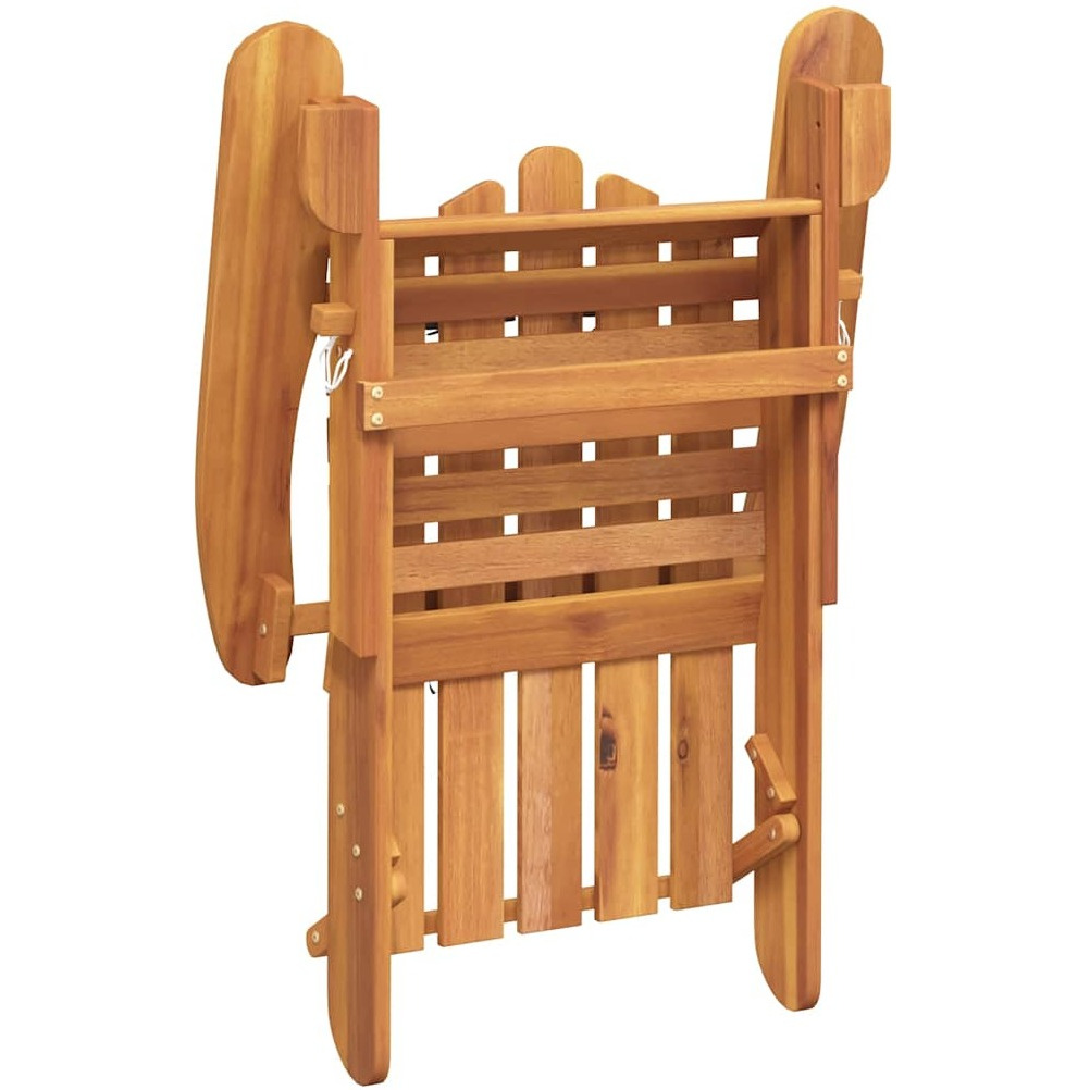 Vidaxl Patio Adirondack Chair With Footrest Solid Wood Acacia