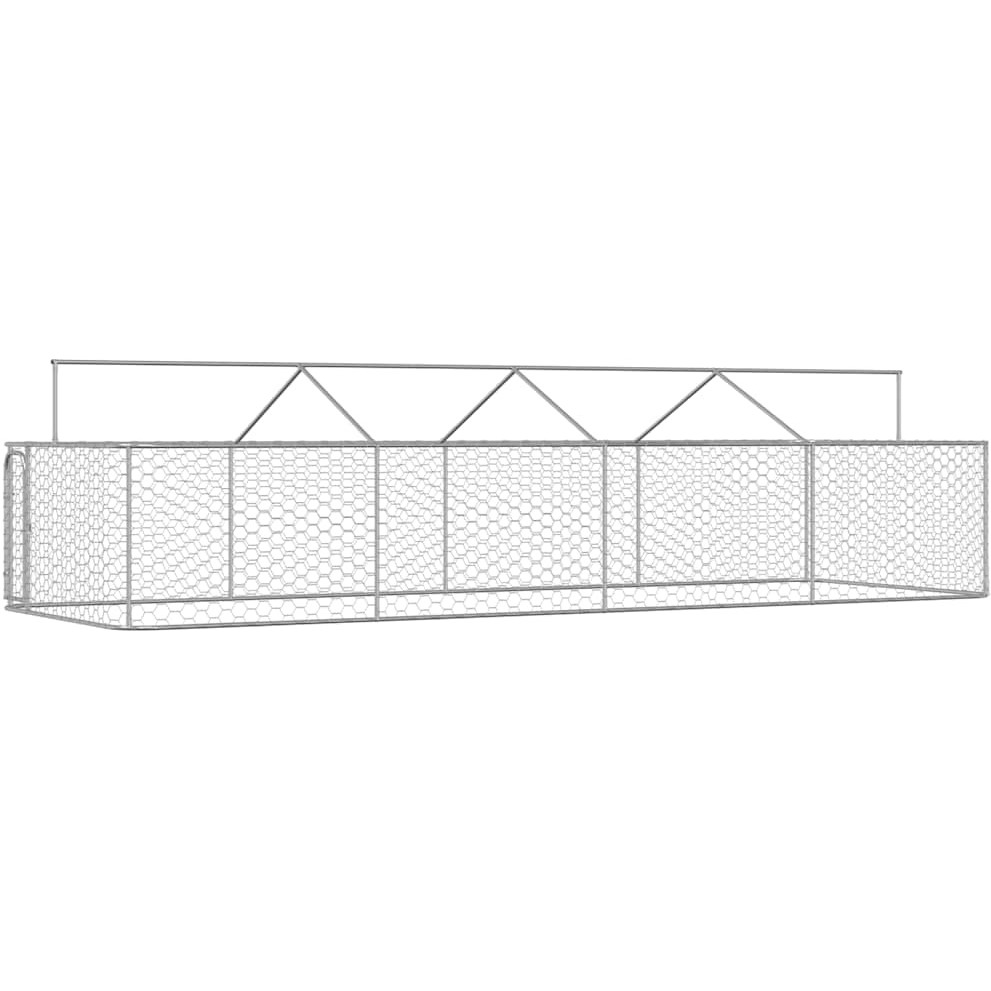 Vidaxl Outdoor Dog Kennel With Roof 236.2"&quotX78.7"&quotX59.1""