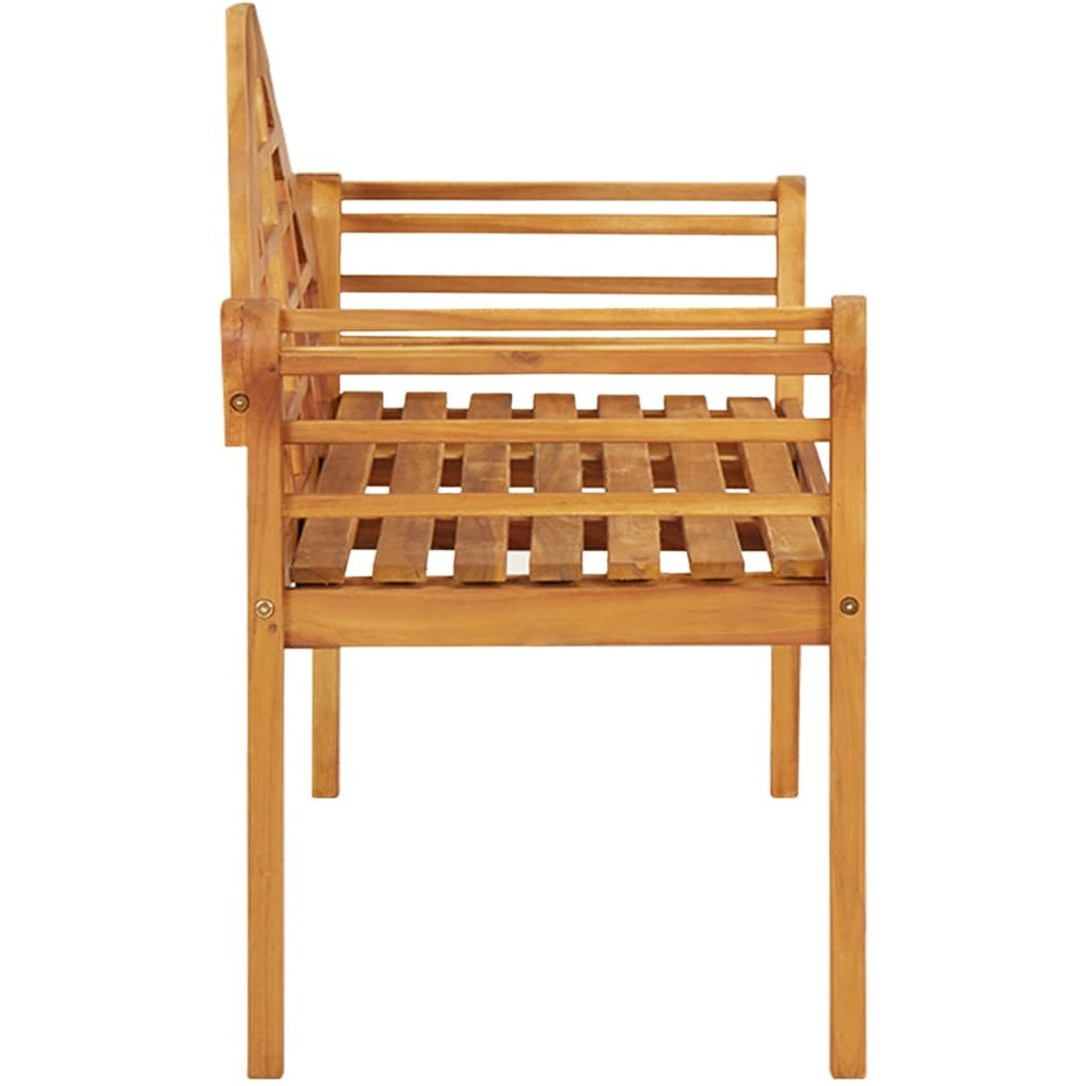 Vidaxl Patio Bench 49.2"" Solid Wood Acacia