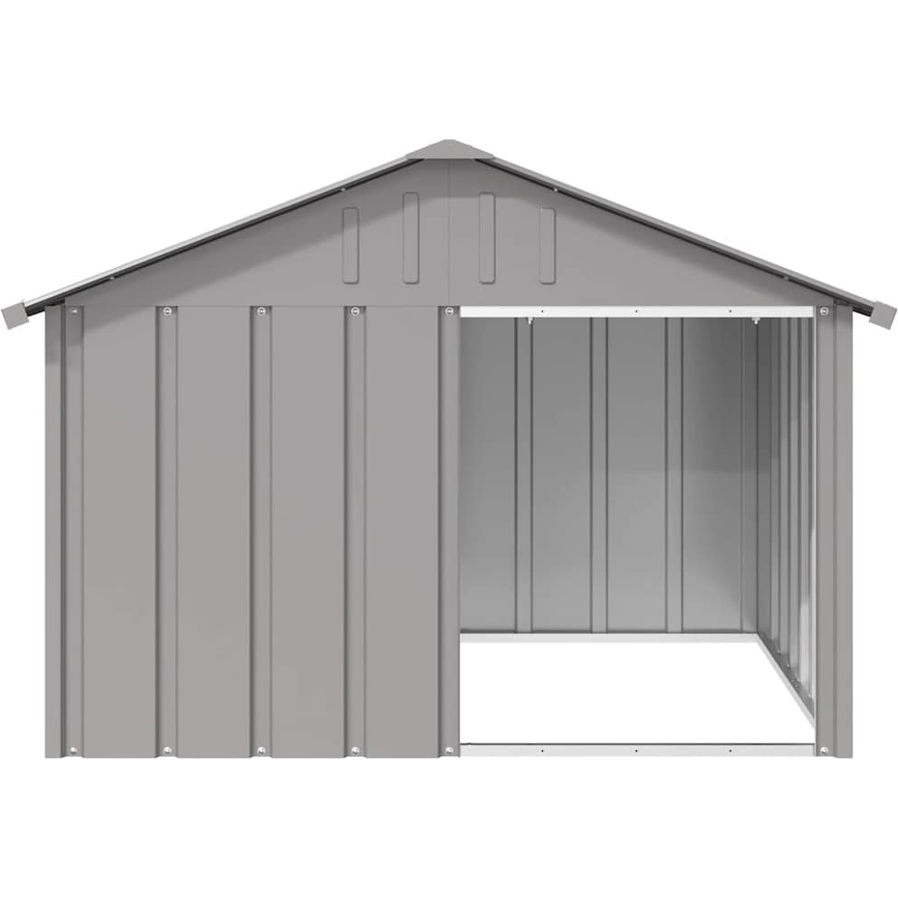 Vidaxl Dog House Gray 45.9"&quotX40.6"&quotX32.1"" Galvanized Steel