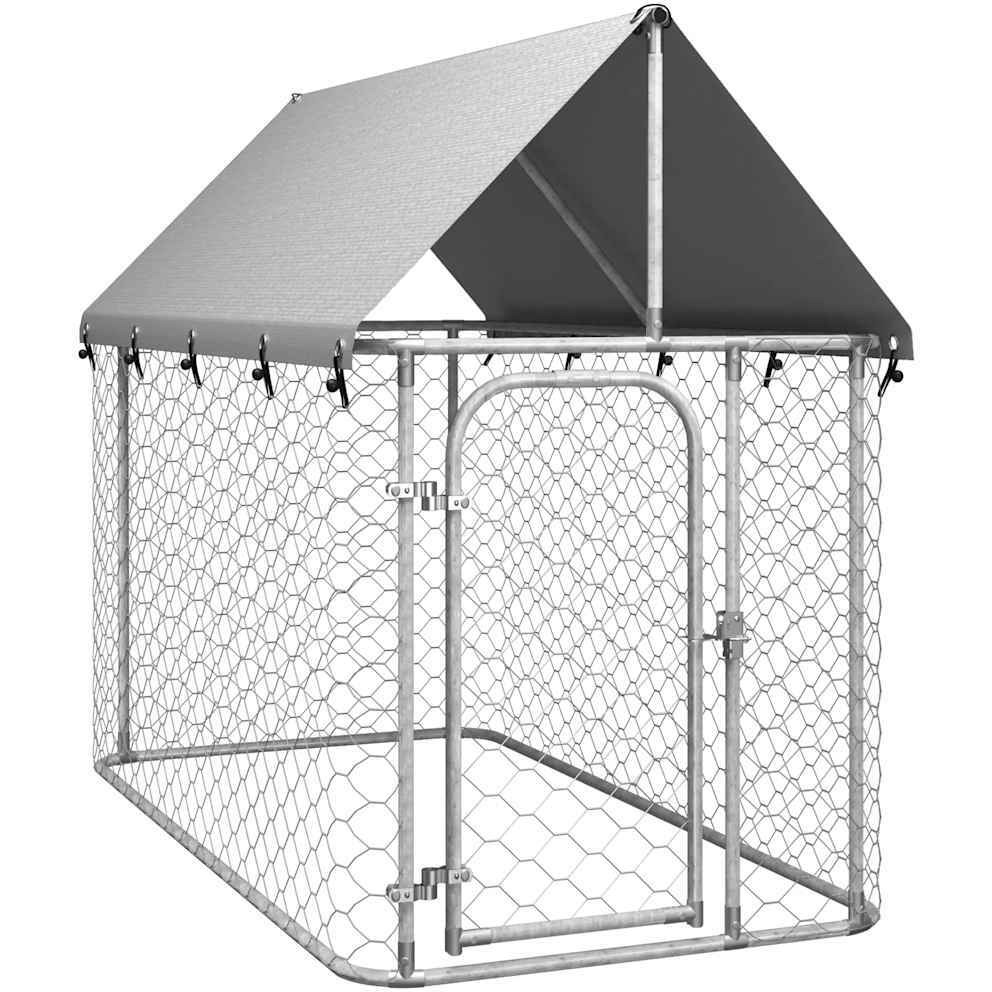 Vidaxl Outdoor Dog Kennel With Roof 78.7"&quotX39.4"&quotX59.1""