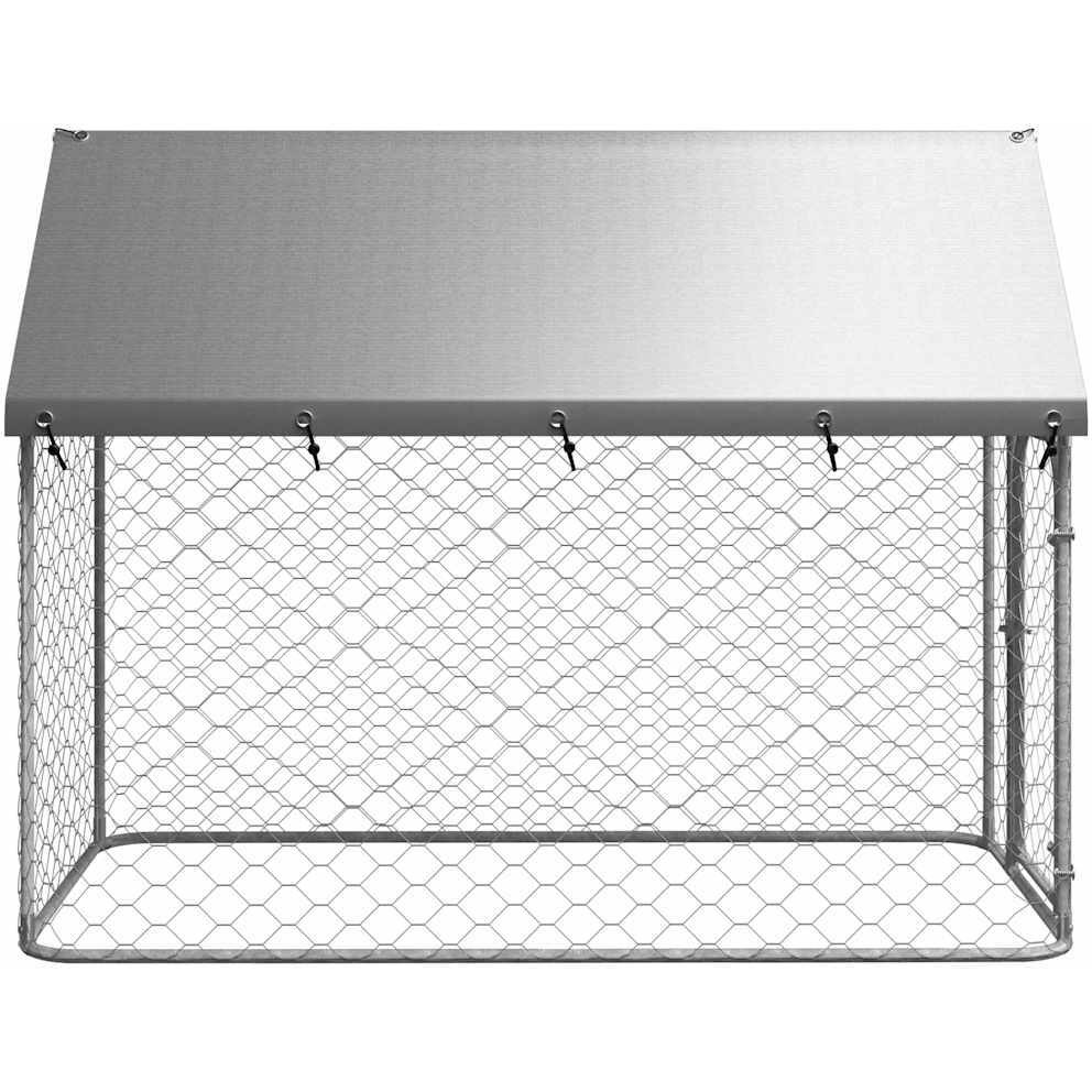 Vidaxl Outdoor Dog Kennel With Roof 78.7"&quotX39.4"&quotX59.1""