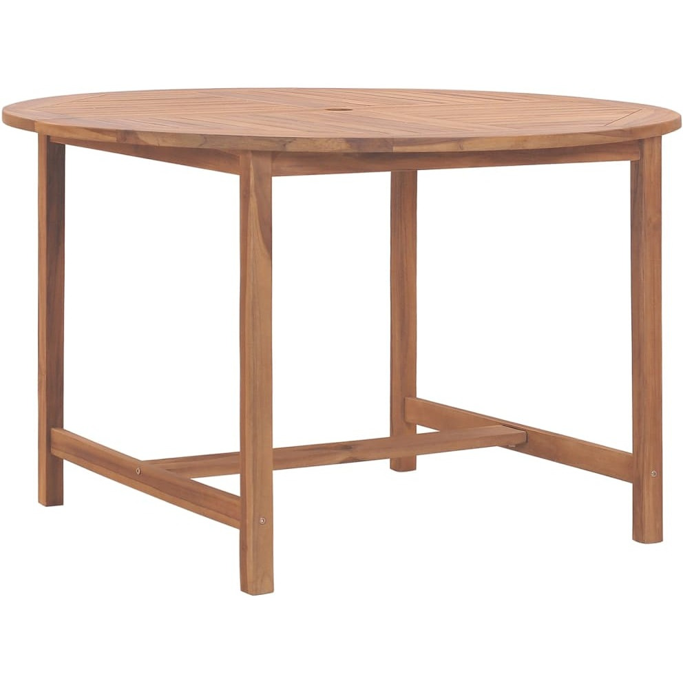 Vidaxl Patio Dining Table 43.3"&quotX29.5"" Solid Wood Teak