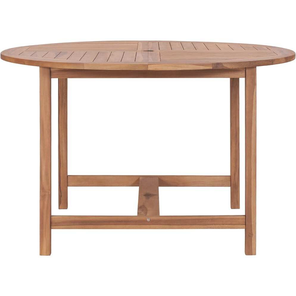 Vidaxl Patio Dining Table 43.3"&quotX29.5"" Solid Wood Teak