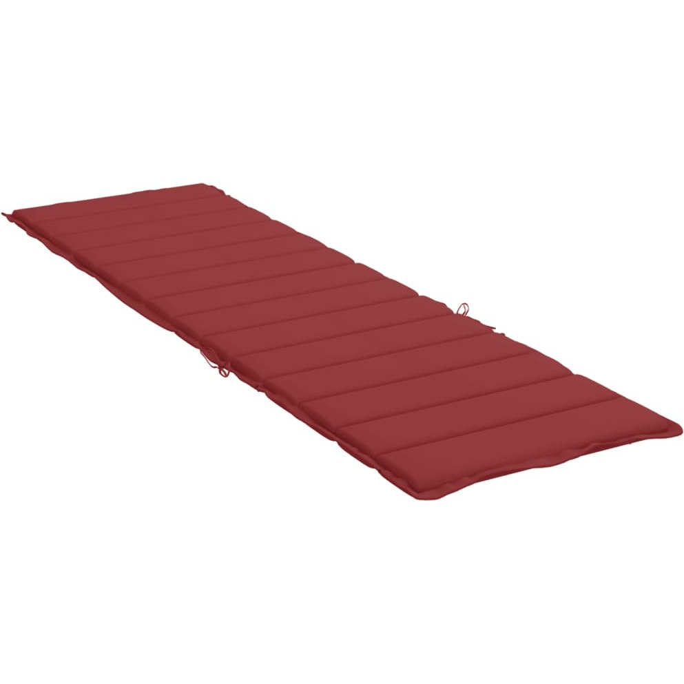 Vidaxl Sun Lounger Cushion Wine Red 78.7"&quotX23.6"&quotX1.2"" Oxford Fabric