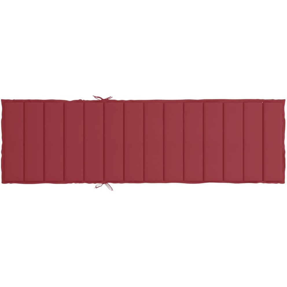 Vidaxl Sun Lounger Cushion Wine Red 78.7"&quotX23.6"&quotX1.2"" Oxford Fabric