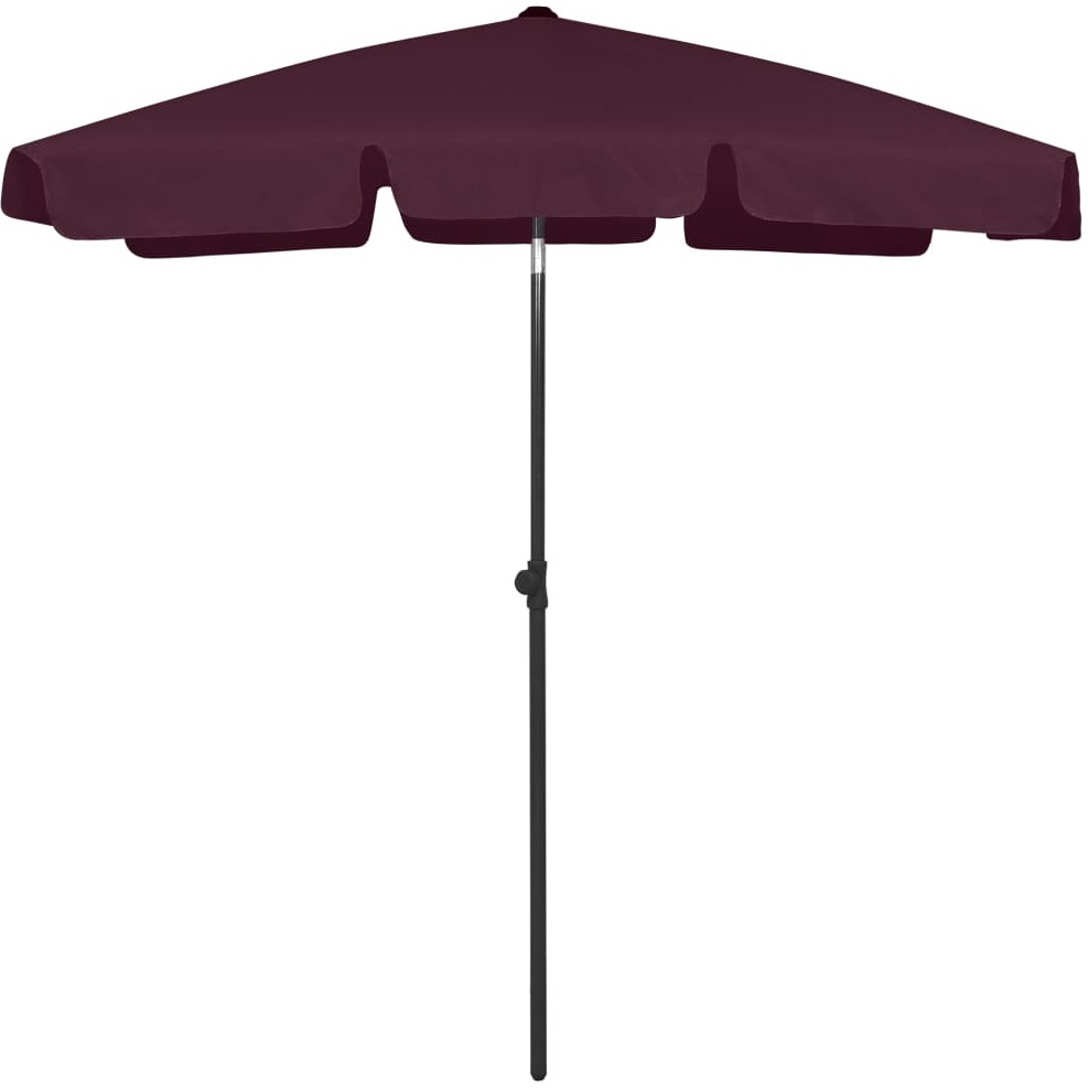 Vidaxl Beach Umbrella Bordeaux Red 70.9"&quotX47.2""