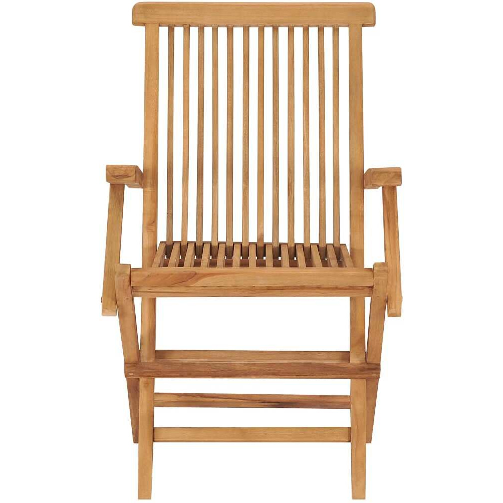 Vidaxl Folding Patio Chairs 2 Pcs Solid Teak Wood