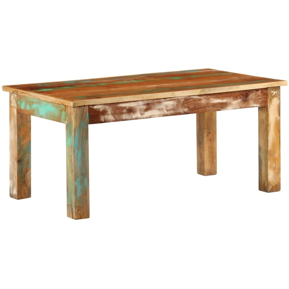 Vidaxl Coffee Table 39.4"&quotX21.7"&quotX17.7"" Solid Wood Reclaimed