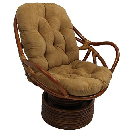 48-Inch By 24-Inch Solid Micro Suede Swivel Rocker Cushion
