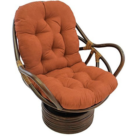 48-Inch By 24-Inch Solid Micro Suede Swivel Rocker Cushion