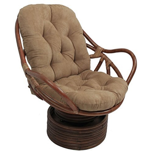 48-Inch By 24-Inch Solid Micro Suede Swivel Rocker Cushion