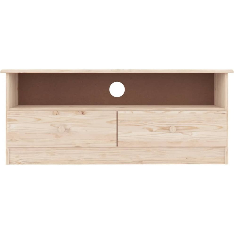 Vidaxl Tv Stand With Drawers Alta 39.4"&quotX13.8"&quotX16.1"" Solid Wood Pine
