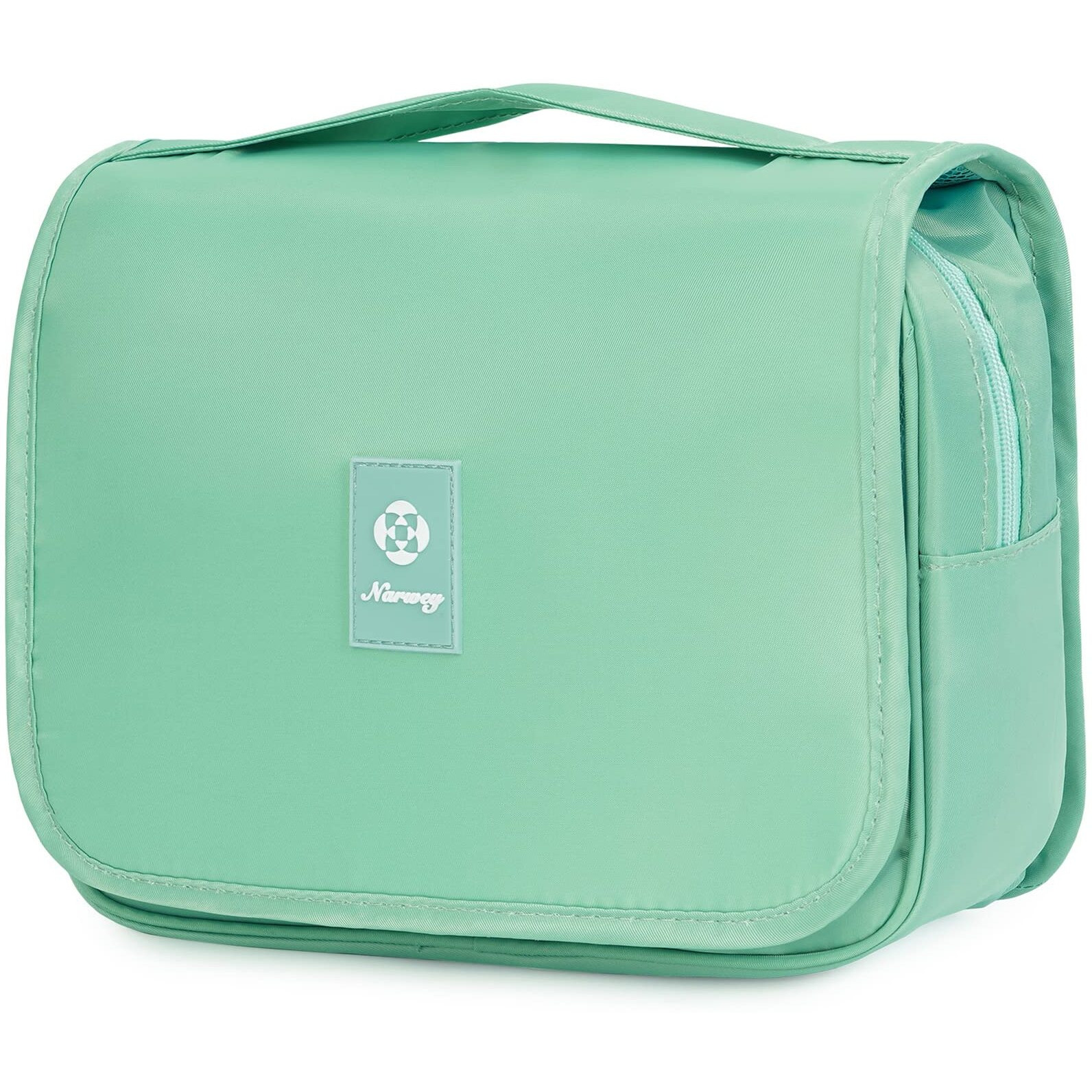 Narwey Hanging Toiletry Bag For Women Travel Makeup Bag Organizer Toiletries Bag For Travel Size Cosmetics Essentials Accessories (Green)