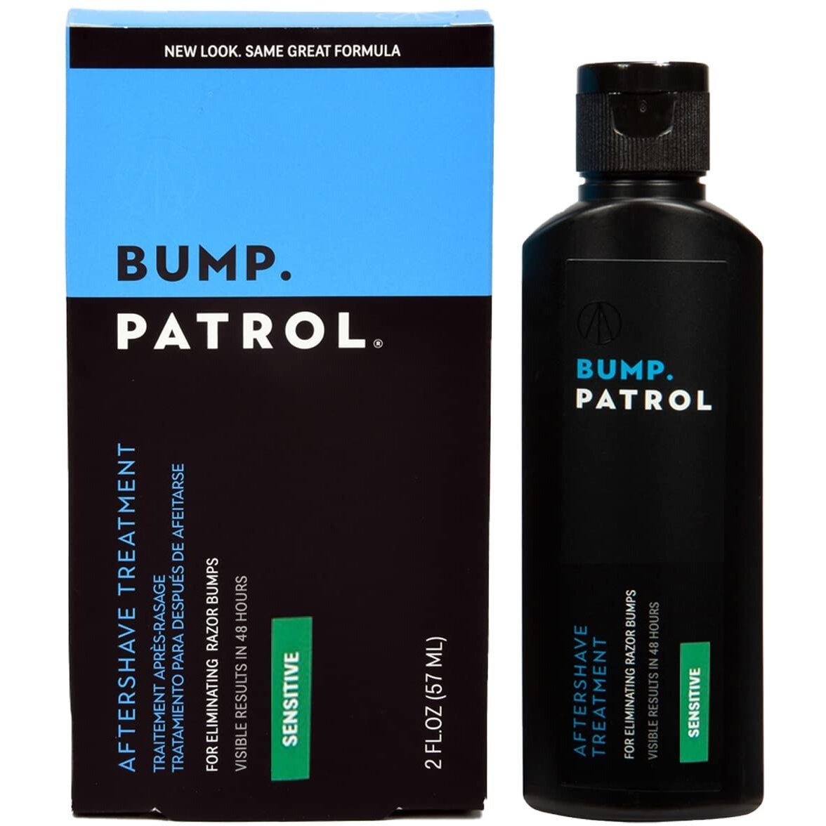 Bump Patrol Sensitive Strength Aftershave Formula - Gentle After Shave Solution Eliminates Razor Bumps And Ingrown Hairs - 2 Ounces
