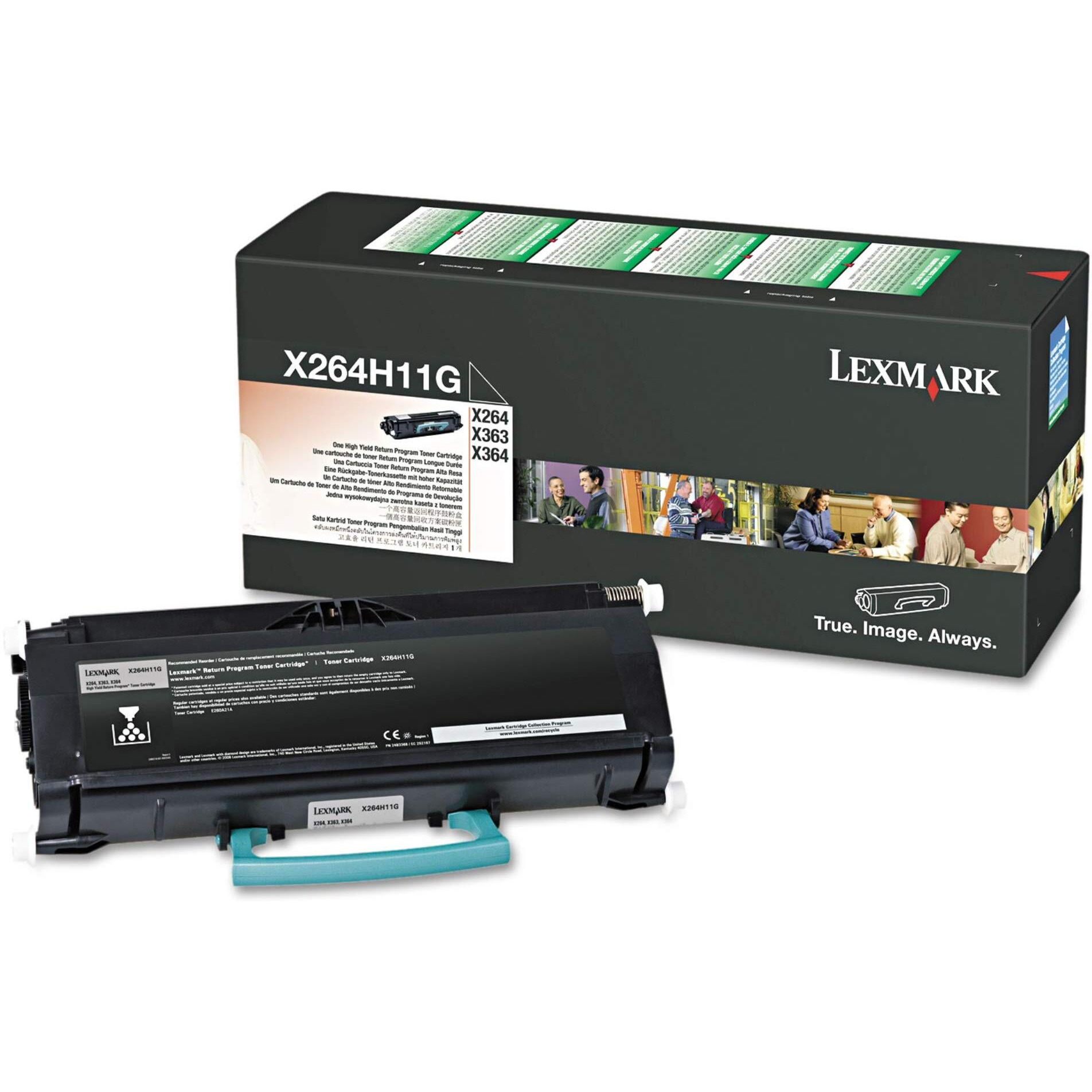 Lexmark X264H11G High-Yield Toner Cartridge, Black - In Retail Packaging