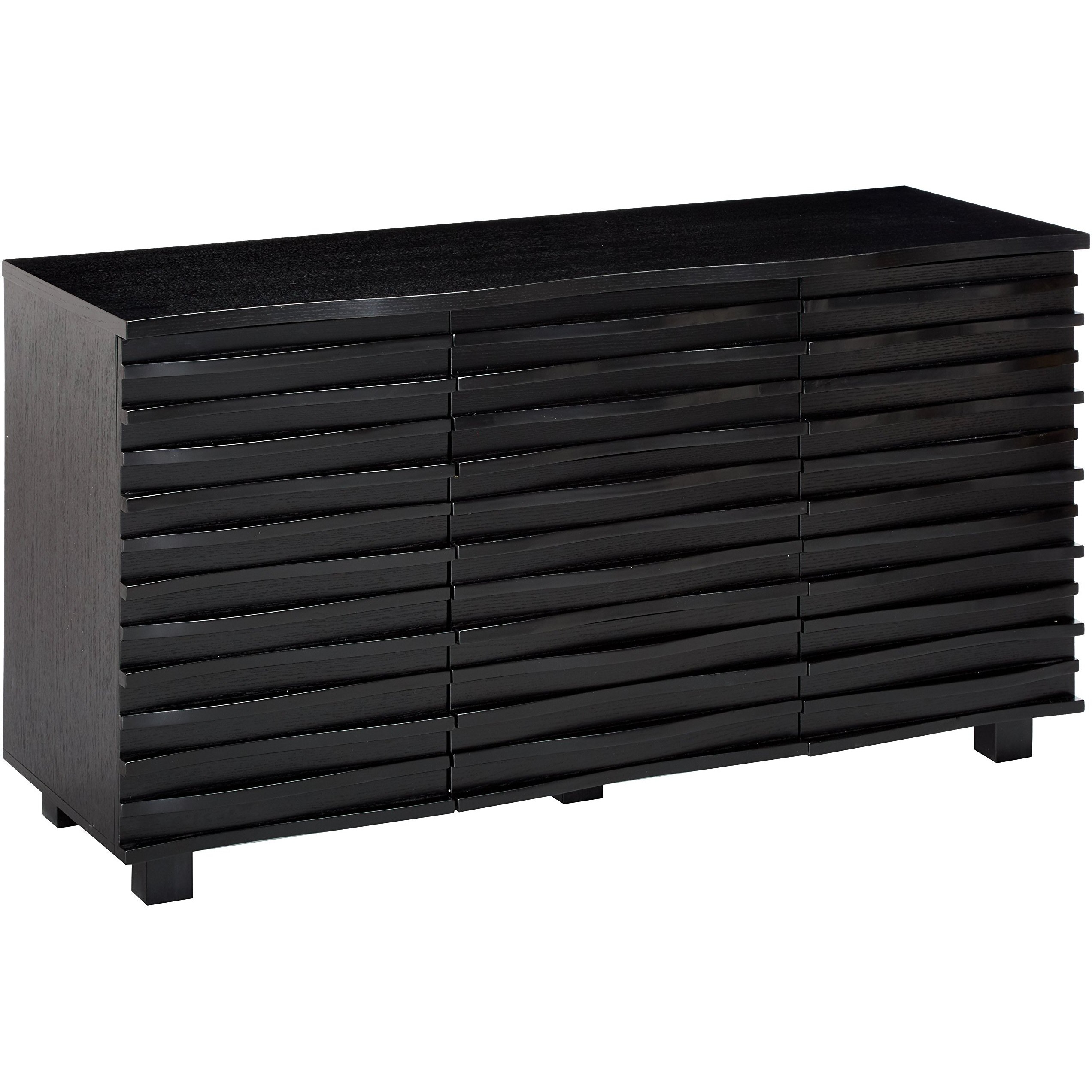 Coaster Furniture Stanton 3 Drawer Dining Server Sideboard Storage Unit Black 102065