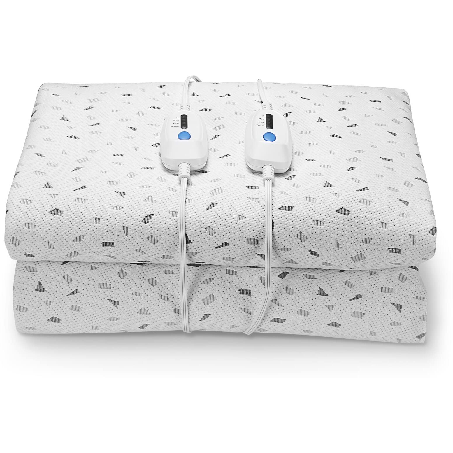Heated Mattress Pad Queen Size 60"&quotX80"", Electric Underblanket Mattress Cover Bed Warmer Fit Up To 15"" Deep Pocket, Dual Control With 4 Heat Settings, Auto Off & Fast Heating & Machine Washable