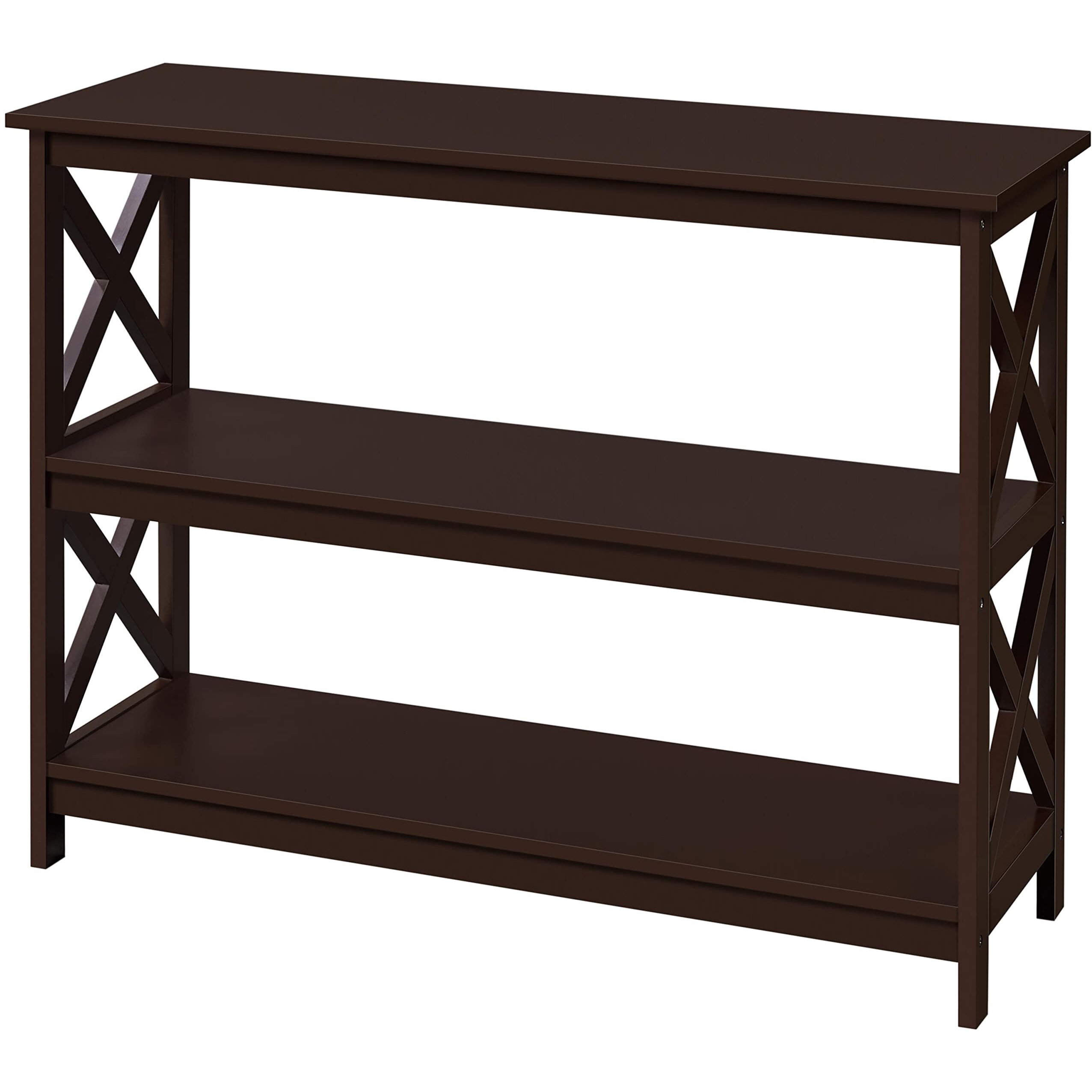 Topeakmart Console Table With Storage, Narrow Long Entryway Table For Small Space, Living Room Accent Furniture, Espresso