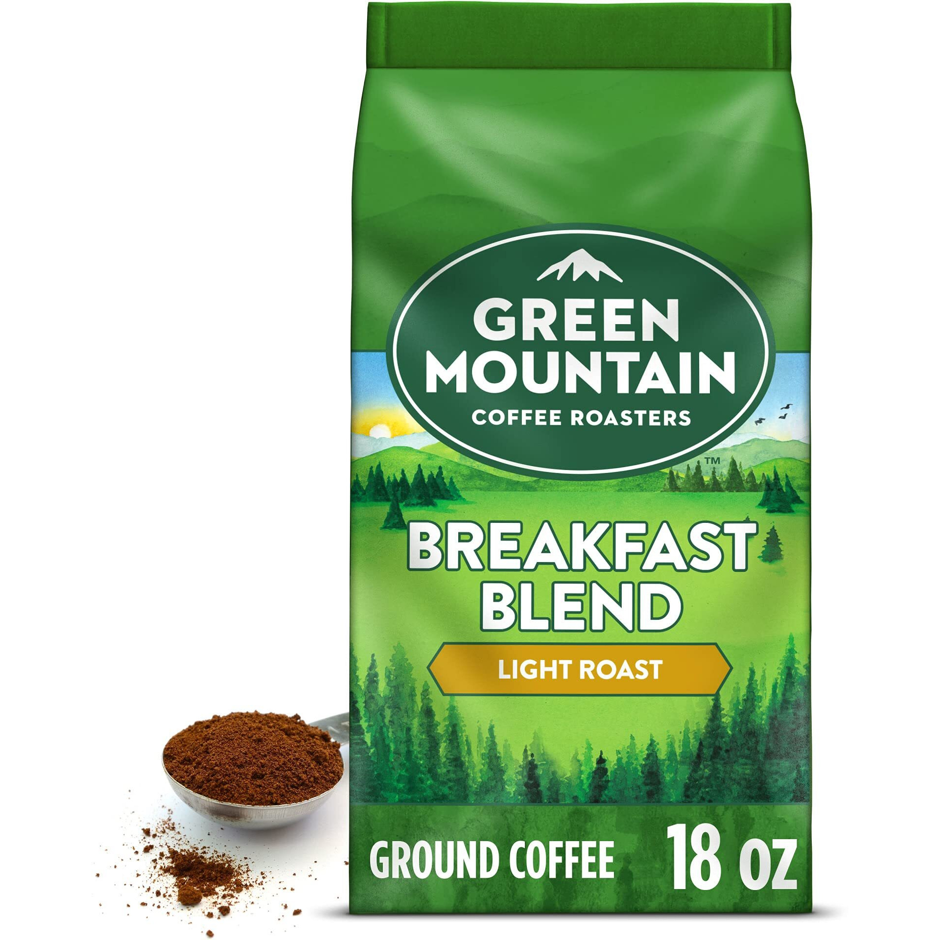 Green Mountain Coffee Roasters Breakfast Blend, Ground Coffee, Bagged 18 Oz
