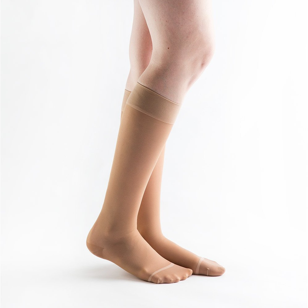 Actifi Women's Sheer 20-30 Mmhg Compression Stockings - Closed Toe, Knee High